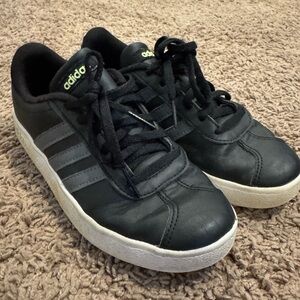 Adidas Black and White Athletic Shoes